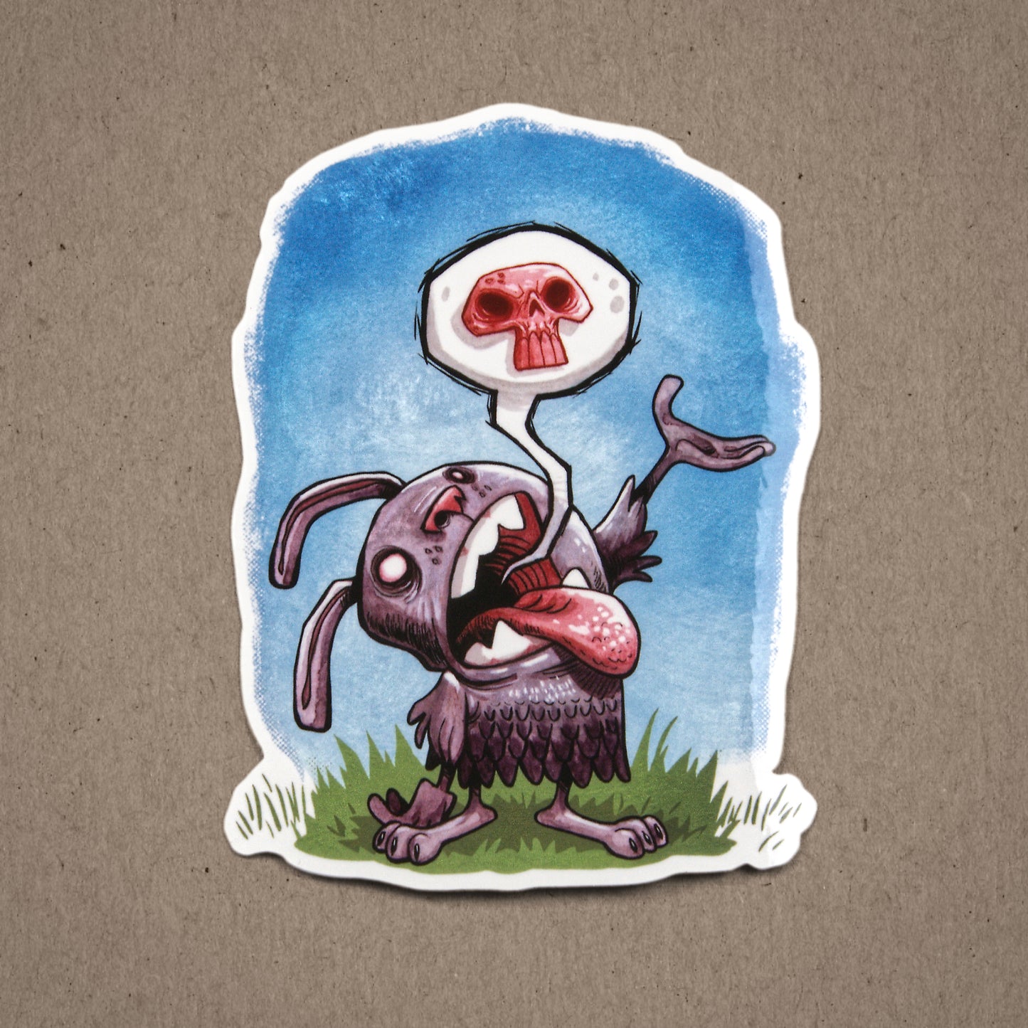 Funny Bunny Death Song - Sticker