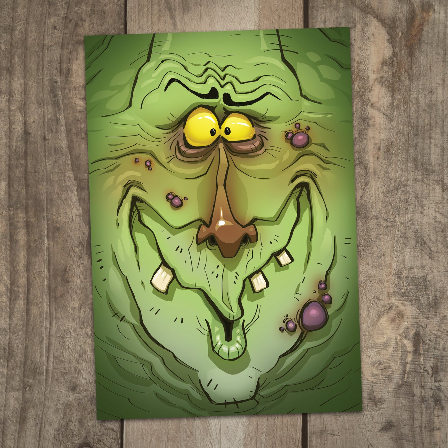 Green Meanie - 5×7 Print