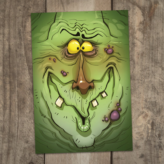 Green Meanie - 5×7 Print