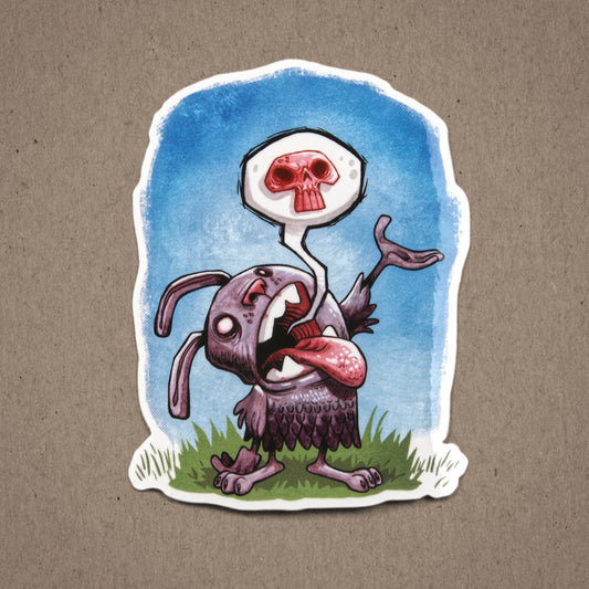 Funny Bunny Death Song - Sticker