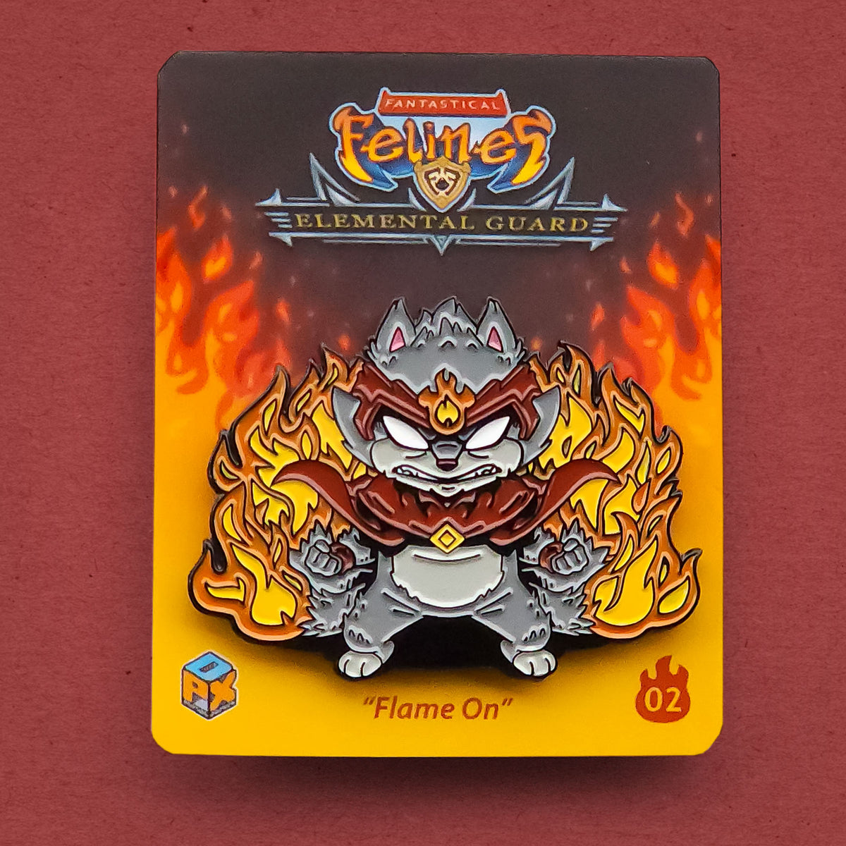 Flame On - Enamel Pin – Dimensional Pixel